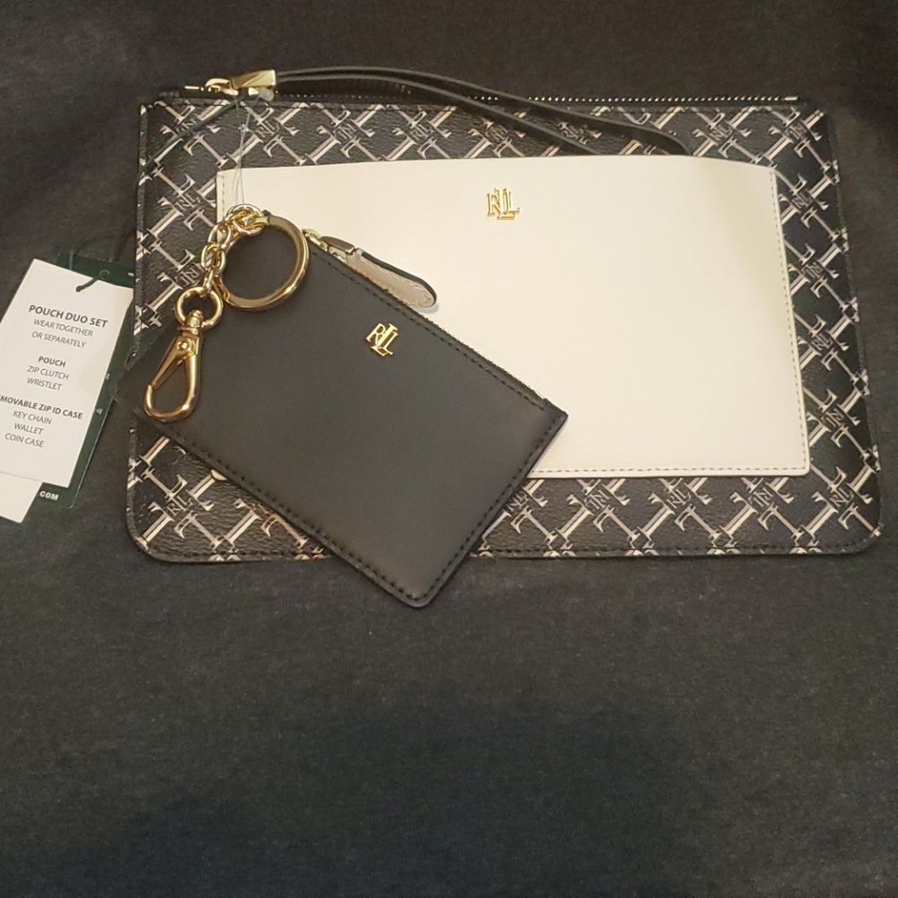 NWT Lauren Ralph Lauren Pouch Duo Set - Picture 2 of 4